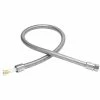 T&S Brass And Bronze Works T&S B-0054-H2A 48 5/8" Stainless Steel Flex Hose With Short Handle And Polyurethane Liner