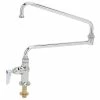T&S Brass And Bronze Works T&S B-0319 Single Hole Deck Mount Single Pantry Mixing Faucet With Single Supply And 24" Double Joint Nozzle