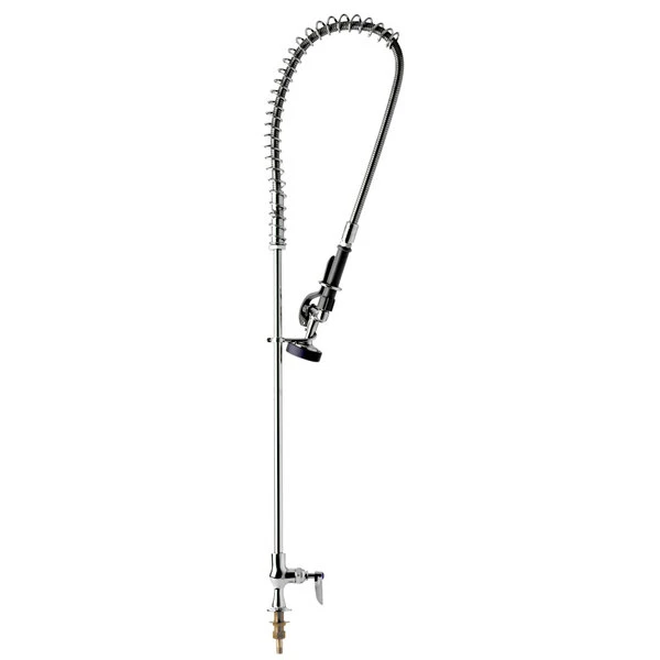 T&S Brass And Bronze Works T&S B-2285 EasyInstall Deck Mounted 42 1/2" High Pre-Rinse Faucet With Single Inlet And 44" Hose 1 T&S Brass And Bronze Works T&S B-2285 EasyInstall Deck Mounted 42 1/2" High Pre-Rinse Faucet With Single Inlet And 44" Hose