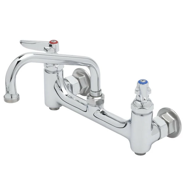 T&S Brass And Bronze Works T&S B-0232-BST Wall Mounted Pantry Faucet With 8" Adjustable Centers, 6" Swing Nozzle, Eterna Cartridges, And Built-In Stops 1 T&S Brass And Bronze Works T&S B-0232-BST Wall Mounted Pantry Faucet With 8" Adjustable Centers, 6" Swing Nozzle, Eterna Cartridges, And Built-In Stops