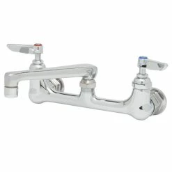 T&S Brass And Bronze Works T&S B-0234-EE Wall Mounted Pantry Faucet With 8" Adjustable Centers, 6" Cast Swing Spout, And EE Connections