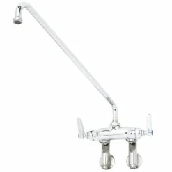 T&S Brass And Bronze Works T&S B-0239 Wall Mounted Pantry Faucet With Adjustable Centers, 16" Swing Nozzle, And Eterna Cartridges