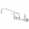 T&S Brass And Bronze Works T&S B-0244 Wall Mounted Pantry Faucet With 8" Adjustable Centers, 12" Swing Nozzle, And Installation Kit
