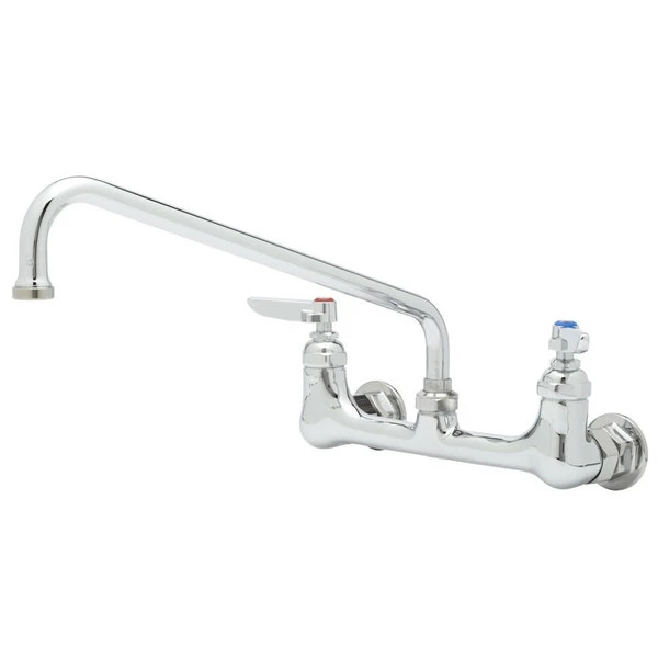 T&S Brass And Bronze Works T&S B-0244 Wall Mounted Pantry Faucet With 8" Adjustable Centers, 12" Swing Nozzle, And Installation Kit 1 T&S Brass And Bronze Works T&S B-0244 Wall Mounted Pantry Faucet With 8" Adjustable Centers, 12" Swing Nozzle, And Installation Kit