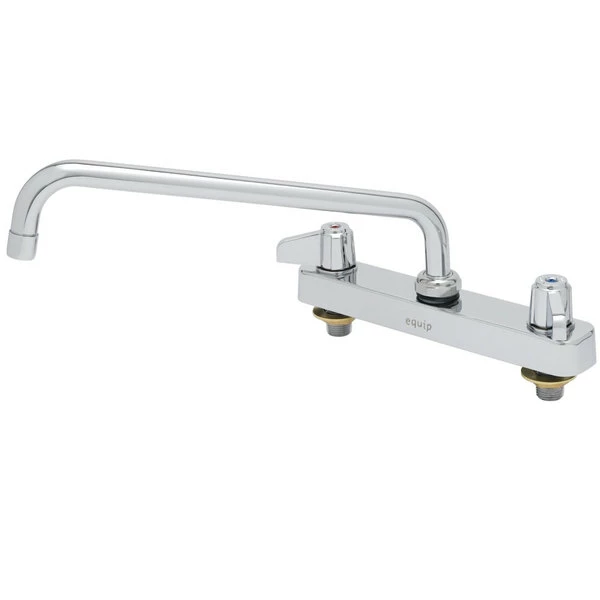 T&S Brass And Bronze Works Equip By T&S 5F-8CLX12 Deck Mounted Workboard Faucet With 12 1/8" Swing Spout, 8" Centers, 5.03 GPM Laminar Flow Device, Cerama Cartridges, And Lever Handles 1 T&S Brass And Bronze Works Equip By T&S 5F-8CLX12 Deck Mounted Workboard Faucet With 12 1/8" Swing Spout, 8" Centers, 5.03 GPM Laminar Flow Device, Cerama Cartridges, And Lever Handles