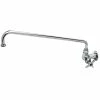 T&S Brass And Bronze Works T&S B-0210-060X Single Wall Mount Faucet With 8" Swing Nozzle And 4 Arm Handle