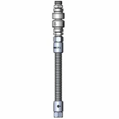 T&S Brass And Bronze Works T&S B-0012-VB Stainless Steel Flex Hose Assembly With Vacuum Breaker