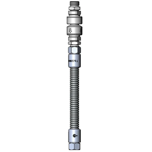 T&S Brass And Bronze Works T&S B-0012-VB Stainless Steel Flex Hose Assembly With Vacuum Breaker 1 T&S Brass And Bronze Works T&S B-0012-VB Stainless Steel Flex Hose Assembly With Vacuum Breaker
