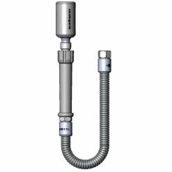 T&S Brass And Bronze Works T&S B-0020-HC 20" Stainless Steel Flex Hose With Fan Jet Spray Head And Polyurethane Liner
