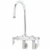 T&S Brass And Bronze Works T&S B-0340 Wall Mounted Pantry Faucet With 4" Adjustable Centers, 5 1/2" Rigid Gooseneck, And Eterna Cartridges