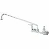 T&S Brass And Bronze Works T&S B-0230 Wall Mounted Pantry Faucet With 8" Adjustable Centers, 18" Swing Nozzle, And Eterna Cartridges