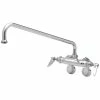 T&S Brass And Bronze Works T&S B-0235 Wall Mounted Pantry Faucet With Adjustable Centers, 18" Swing Nozzle, And Eterna Cartridges
