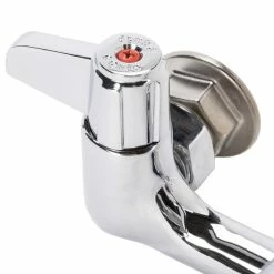 T&S Brass And Bronze Works Equip By T&S 5F-8WLX18 Wall Mounted Faucet With 18 1/8" Swing Spout, 5.2 GPM Laminar Flow Device, 8" Adjustable Centers, And Lever Handles -T&S Brass-shop 510384