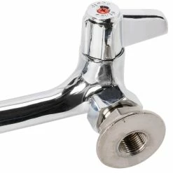 T&S Brass And Bronze Works Equip By T&S 5F-8WLX18 Wall Mounted Faucet With 18 1/8" Swing Spout, 5.2 GPM Laminar Flow Device, 8" Adjustable Centers, And Lever Handles -T&S Brass-shop 510385