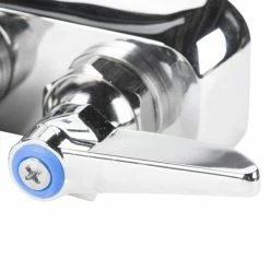 T&S Brass And Bronze Works T&S B-1146-01 Wall Mount Workboard Faucet With 4" Centers, 2 15/16" Gooseneck Spout, Escutcheon, Stream Regulator, And Tailpieces -T&S Brass-shop 543965