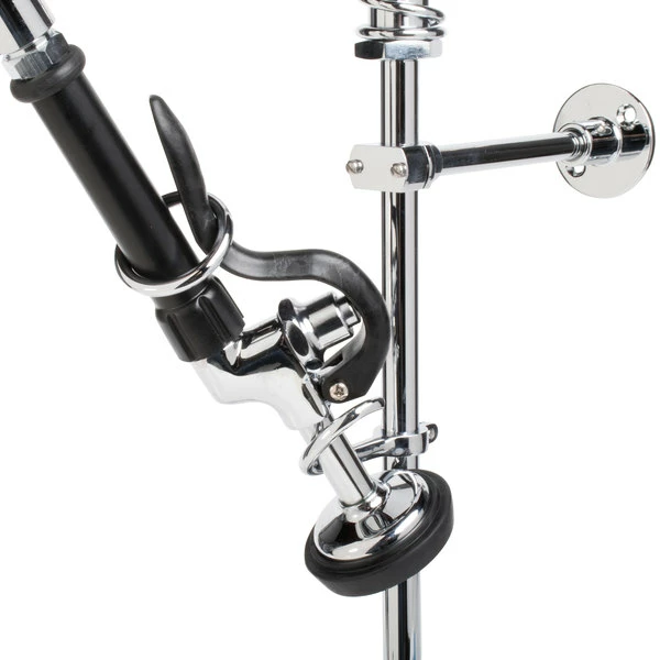 T&S Brass And Bronze Works Equip By T&S 5PR-4D00 Deck Mounted 34" High Pre-Rinse Faucet With 4" Adjustable Centers, 44" Hose, And 6" Wall Bracket 2 T&S Brass And Bronze Works Equip By T&S 5PR-4D00 Deck Mounted 34" High Pre-Rinse Faucet With 4" Adjustable Centers, 44" Hose, And 6" Wall Bracket - Image 2