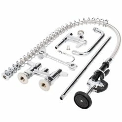 T&S Brass And Bronze Works Equip By T&S 5PR-4D08 Deck Mounted 38 1/4" High Pre-Rinse Faucet With 4" Adjustable Centers, 44" Hose, 8" Add-On Faucet, And 6" Wall Bracket 7 T&S Brass And Bronze Works Equip By T&S 5PR-4D08 Deck Mounted 38 1/4" High Pre-Rinse Faucet With 4" Adjustable Centers, 44" Hose, 8" Add-On Faucet, And 6" Wall Bracket -T&S Brass-shop 557144