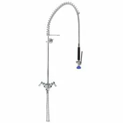 Fisher 2110-WB Deck Mounted Single Base Pre-Rinse Faucet With Wall Bracket