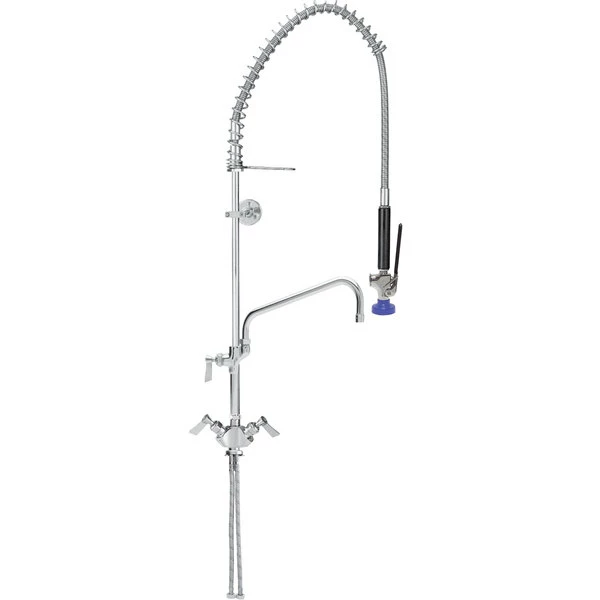 Fisher 34169 Deck Mounted Single Base Pre-Rinse Faucet With 6" Swing Spout And Wall Bracket 1 Fisher 34169 Deck Mounted Single Base Pre-Rinse Faucet With 6" Swing Spout And Wall Bracket