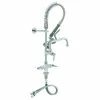 T&S Brass And Bronze Works T&S MPZ-2DLV-06 EasyInstall Deck Mounted 23 13/16" High Mini Pre-Rinse Faucet With Flex Inlets, 24" Hose, 6" Add-On Faucet, Vacuum Breaker, And 6" Wall Bracket