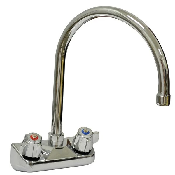 Advance Tabco K-60 8 1/2" Gooseneck Wall Mount Faucet With 4" Centers 1 Advance Tabco K-60 8 1/2" Gooseneck Wall Mount Faucet With 4" Centers