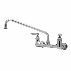 T&S Brass And Bronze Works T&S B-0231-BB-CR Wall Mounted Pantry Faucet With 8" Adjustable Centers, 12" Swing Nozzle, Cerama Cartridges, And BB Connections