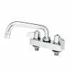 T&S Brass And Bronze Works Equip By T&S 5F-4CLX08 Deck Mounted Workboard Faucet With 8 1/8" Swing Nozzle And 4" Centers - ADA Compliant