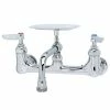 T&S Brass And Bronze Works T&S B-2484 Wall Mount Faucet With 8" Centers, 6" Nozzle, And Soap Dish