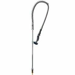 T&S Brass And Bronze Works T&S B-0143-01 Deck Mounted 42 1/4" High Pre-Rinse Faucet With Single Inlet And 44" Hose