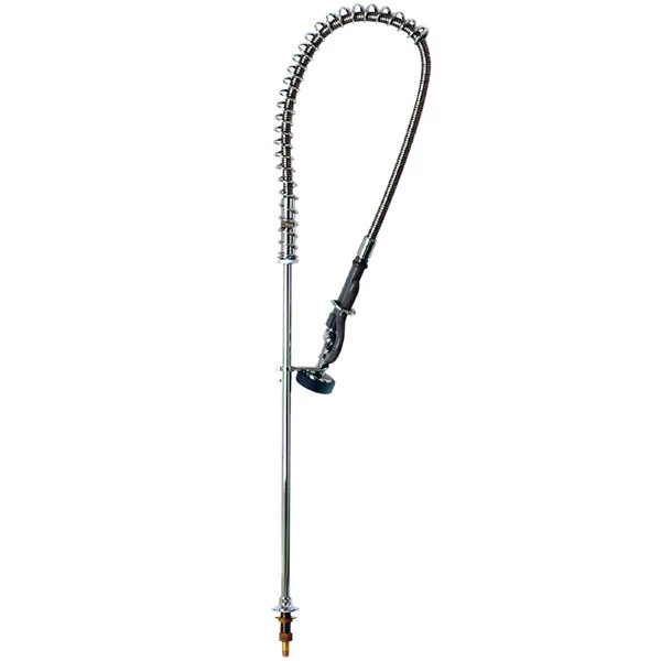 T&S Brass And Bronze Works T&S B-0143-01 Deck Mounted 42 1/4" High Pre-Rinse Faucet With Single Inlet And 44" Hose 1 T&S Brass And Bronze Works T&S B-0143-01 Deck Mounted 42 1/4" High Pre-Rinse Faucet With Single Inlet And 44" Hose