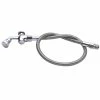 T&S Brass And Bronze Works T&S B-2137 50" Pre-Rinse Flex Hose With Angled Rosespray Spray Valve