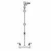 T&S Brass And Bronze Works T&S B-7000-LR-99 Wall Mount Pre-Rinse Faucet Base With 8" Centers, 16" And 40" Risers, 6" Wall Brackets, And Continuous Vacuum Breaker