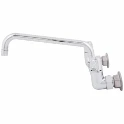 T&S Brass And Bronze Works Equip By T&S 5F-8WLX10 Wall Mounted Faucet With 10 1/8" Swing Spout, 5.2 GPM Laminar Flow Device, 8" Adjustable Centers, And Lever Handles -T&S Brass-shop 753405