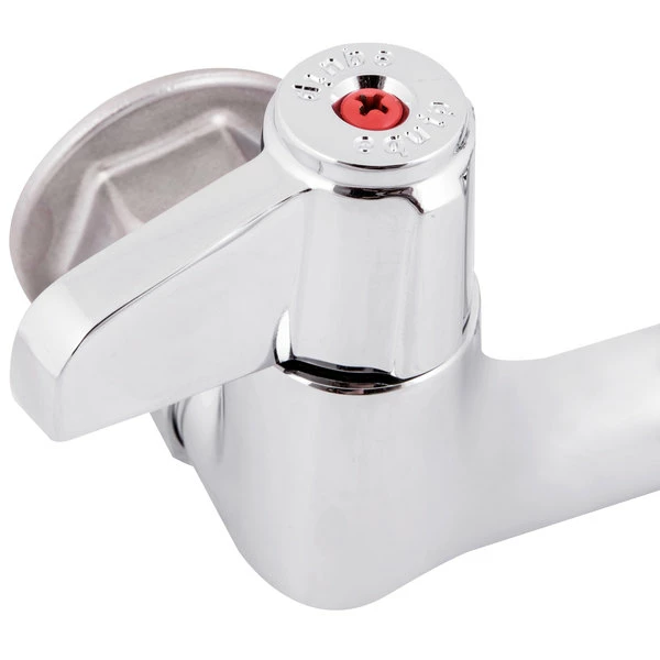 T&S Brass And Bronze Works Equip By T&S 5F-8WLX03 Wall Mounted Faucet With 2 3/16" Gooseneck Spout, 8" Centers, Laminar Flow Device, And Lever Handles 6 T&S Brass And Bronze Works Equip By T&S 5F-8WLX03 Wall Mounted Faucet With 2 3/16" Gooseneck Spout, 8" Centers, Laminar Flow Device, And Lever Handles - Image 6