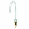 T&S Brass And Bronze Works T&S B-2140 Deck Mounted Faucet With 2 5/8" Gooseneck Spout And Finger Hook