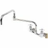 T&S Brass And Bronze Works T&S B-0292 24" Double Joint Wall Mounted Big Flo Mixing Faucet With 8" Centers