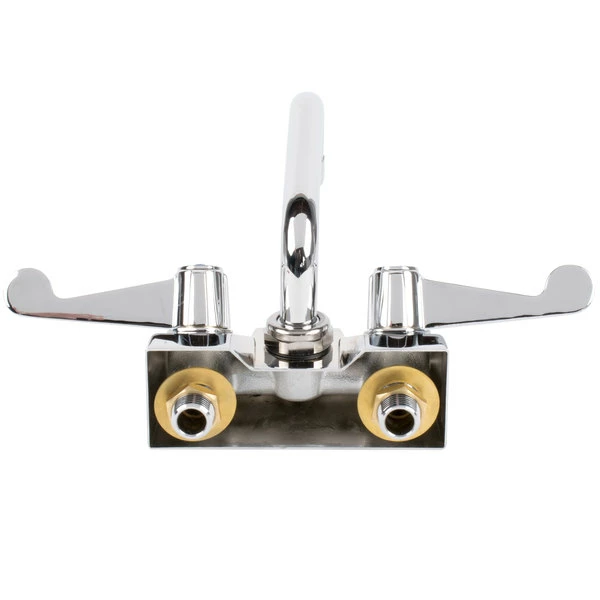 T&S Brass And Bronze Works Equip By T&S 5F-4WWX06 6 1/8" Wall Mount Swivel Faucet With 4" Centers And Wrist Action Handles 3 T&S Brass And Bronze Works Equip By T&S 5F-4WWX06 6 1/8" Wall Mount Swivel Faucet With 4" Centers And Wrist Action Handles - Image 3