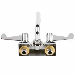 T&S Brass And Bronze Works Equip By T&S 5F-4WWX10 10 1/8" Wall Mount Swivel Faucet With 4" Centers And Wrist Action Handles -T&S Brass-shop 881545