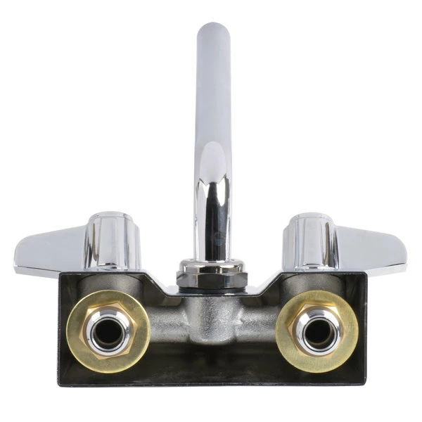 T&S Brass And Bronze Works Equip By T&S 5F-4WLX10 Wall Mounted Faucet With 10 1/8" Swing Spout, 2.2 GPM Aerator, 4" Centers, And Lever Handles 5 T&S Brass And Bronze Works Equip By T&S 5F-4WLX10 Wall Mounted Faucet With 10 1/8" Swing Spout, 2.2 GPM Aerator, 4" Centers, And Lever Handles - Image 5