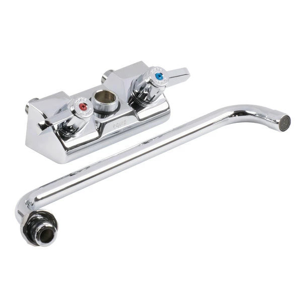 T&S Brass And Bronze Works Equip By T&S 5F-4WLX10 Wall Mounted Faucet With 10 1/8" Swing Spout, 2.2 GPM Aerator, 4" Centers, And Lever Handles 6 T&S Brass And Bronze Works Equip By T&S 5F-4WLX10 Wall Mounted Faucet With 10 1/8" Swing Spout, 2.2 GPM Aerator, 4" Centers, And Lever Handles - Image 6