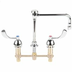 T&S Brass And Bronze Works T&S B-2863 Deck Mount Easy Install 2.2 GPM Faucet With 8" Centers, 8 1/2" Gooseneck, 4" Wrist Action Handles, Eterna Cartridges, And Vacuum Breaker 9 T&S Brass And Bronze Works T&S B-2863 Deck Mount Easy Install 2.2 GPM Faucet With 8" Centers, 8 1/2" Gooseneck, 4" Wrist Action Handles, Eterna Cartridges, And Vacuum Breaker -T&S Brass-shop 921844