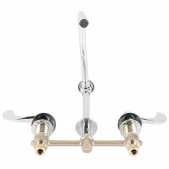 T&S Brass And Bronze Works T&S B-2863 Deck Mount Easy Install 2.2 GPM Faucet With 8" Centers, 8 1/2" Gooseneck, 4" Wrist Action Handles, Eterna Cartridges, And Vacuum Breaker 8 T&S Brass And Bronze Works T&S B-2863 Deck Mount Easy Install 2.2 GPM Faucet With 8" Centers, 8 1/2" Gooseneck, 4" Wrist Action Handles, Eterna Cartridges, And Vacuum Breaker -T&S Brass-shop 921850