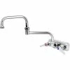 T&S Brass And Bronze Works T&S B-1135 Wall Mounted Workboard Faucet With 3 1/2" Centers - 18" Double Jointed Swing Nozzle