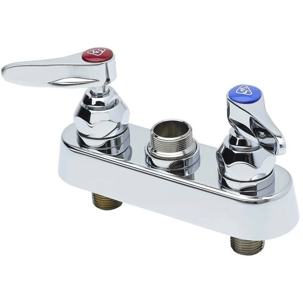 T&S Brass And Bronze Works T&S B-1110-LN Deck Mounted Workboard Base Faucet With 4" Centers 1 T&S Brass And Bronze Works T&S B-1110-LN Deck Mounted Workboard Base Faucet With 4" Centers