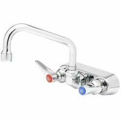 T&S Brass And Bronze Works T&S B-1105 Wall Mounted Workboard Faucet With 3 1/2" Centers - 6" Swing Nozzle